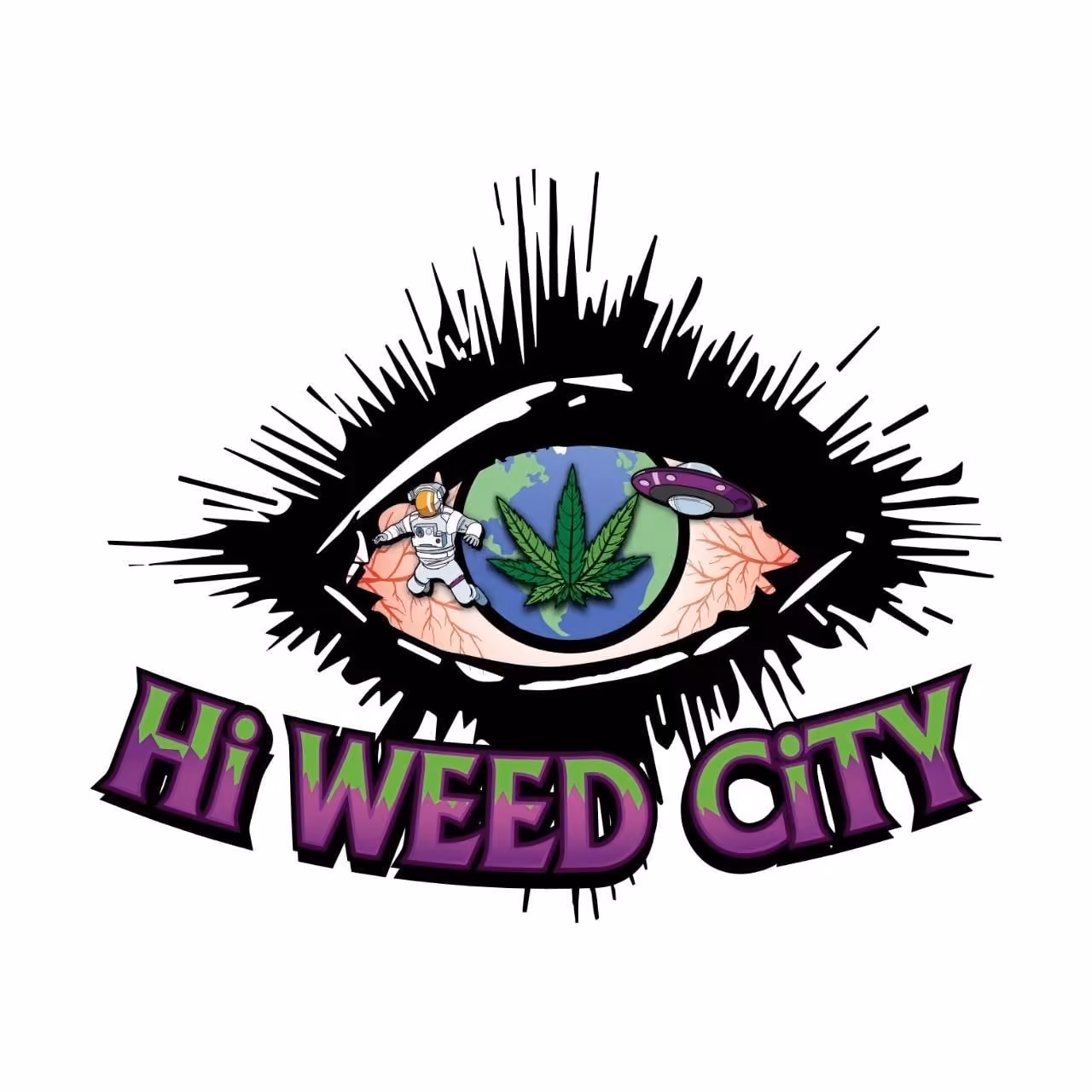 कैनबिस डिस्पेंसरी Hi Weed City लोगो