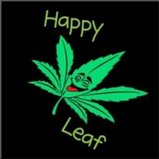 Pattaya में कैनबिस डिस्पेंसरी Happy Leaf लोगो