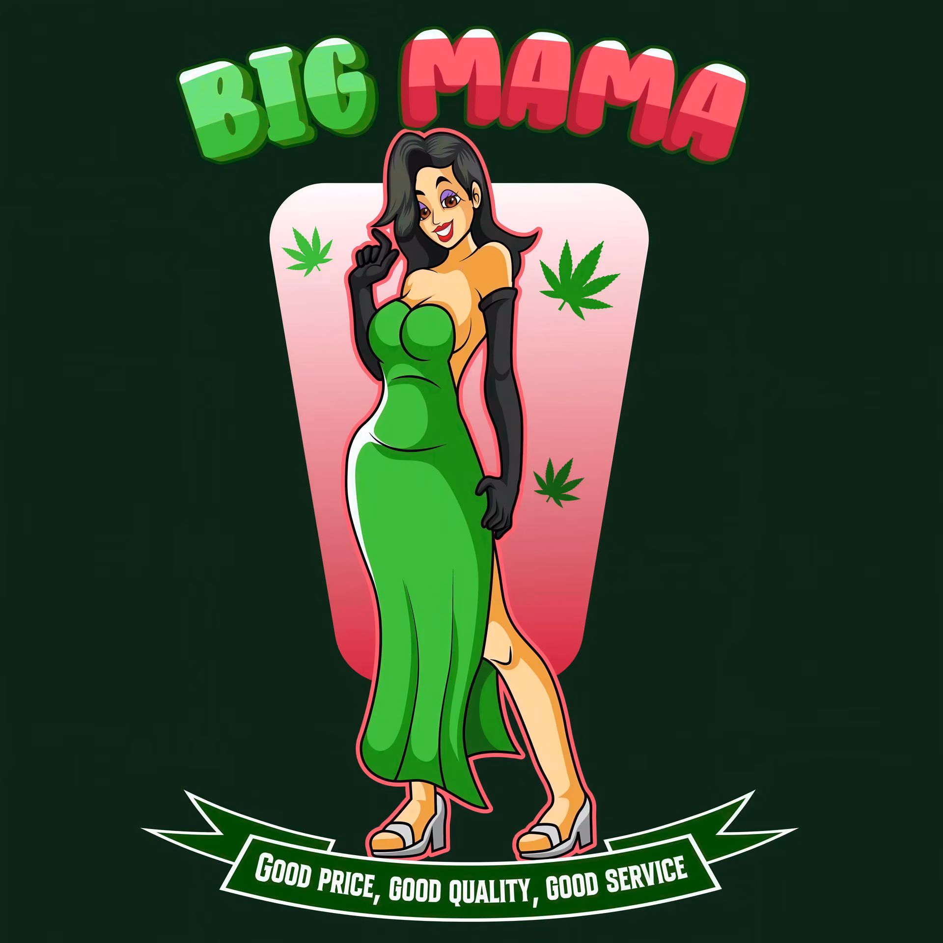 Kannabisz üzlet Big Mama logó