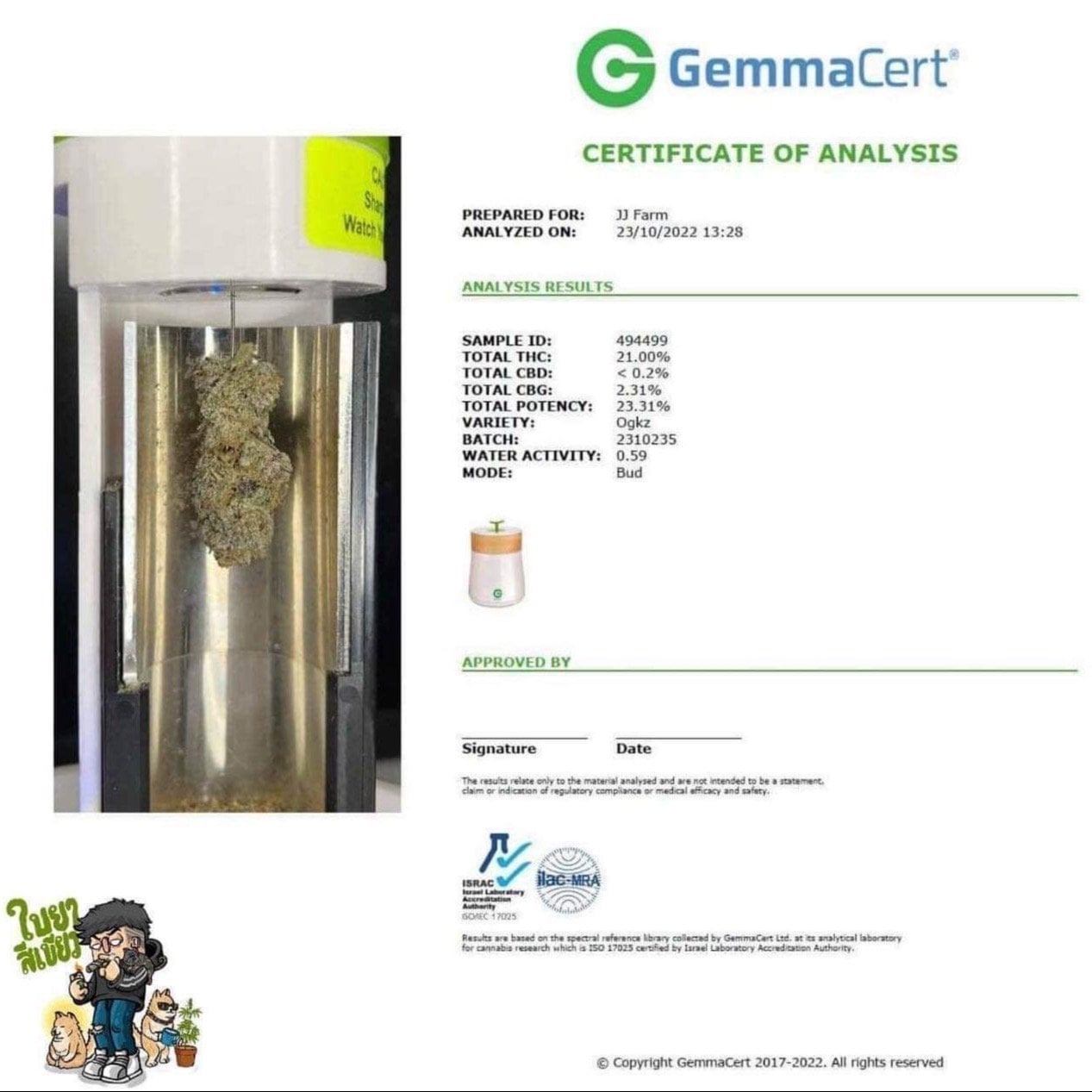 Nakhon Ratchasima的大麻店铺 Greenleaf Cannabis 标志