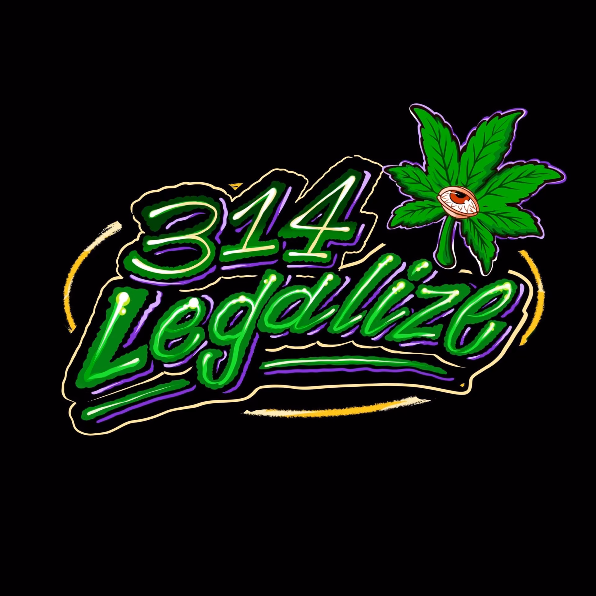 대마초 매장 314Legalize 로고