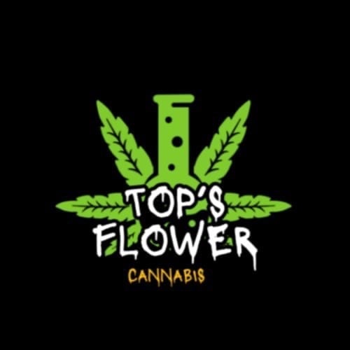 Pattaya में कैनबिस डिस्पेंसरी Top's Flower Cannabis लोगो