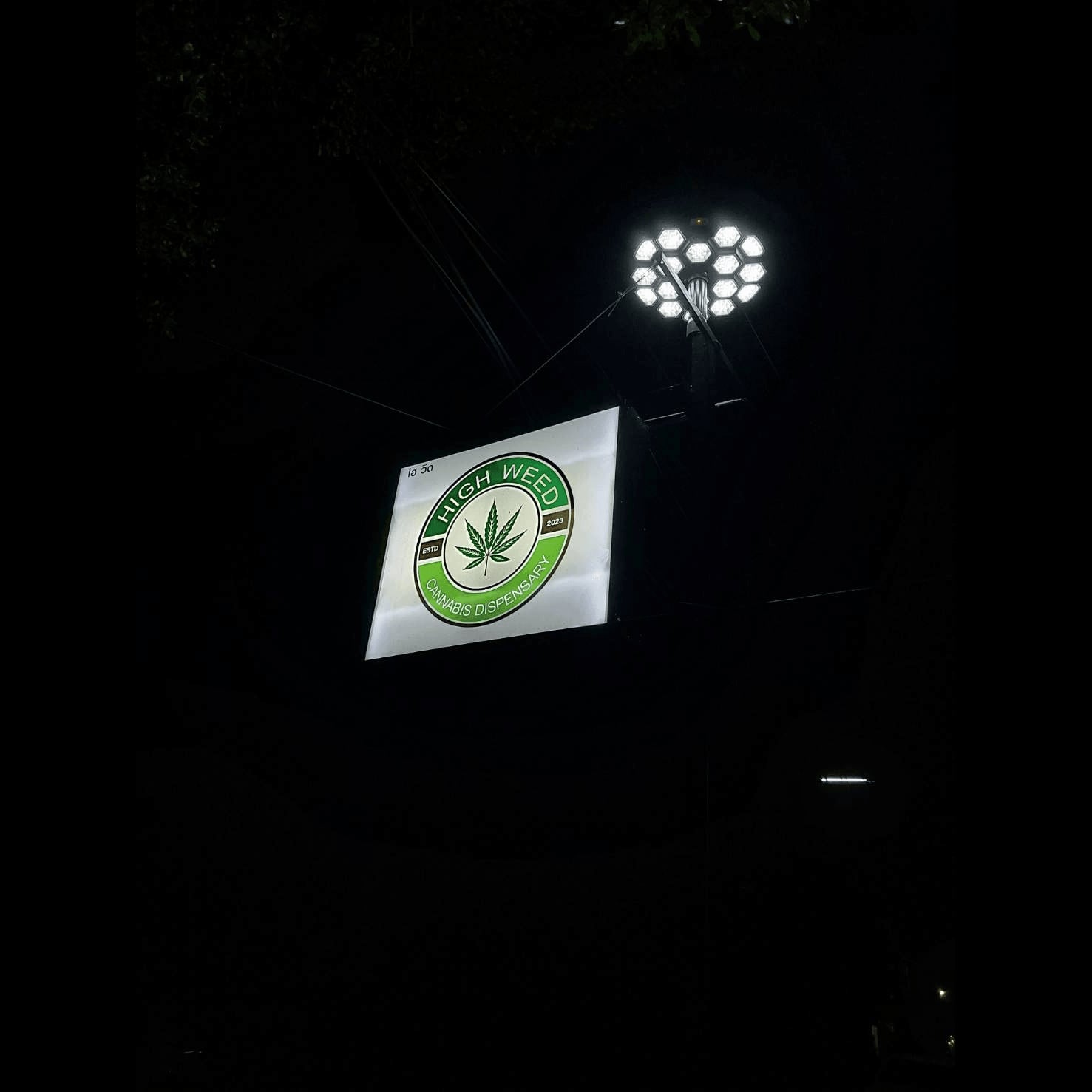 Phitsanulok의 대마초 매장 High Weed 로고