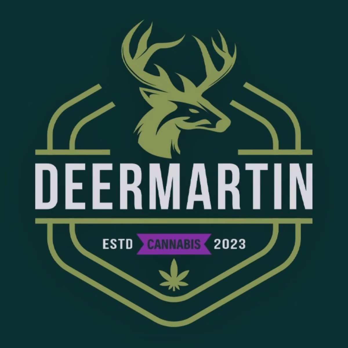 大麻店铺 DeerMartin Weed 标志