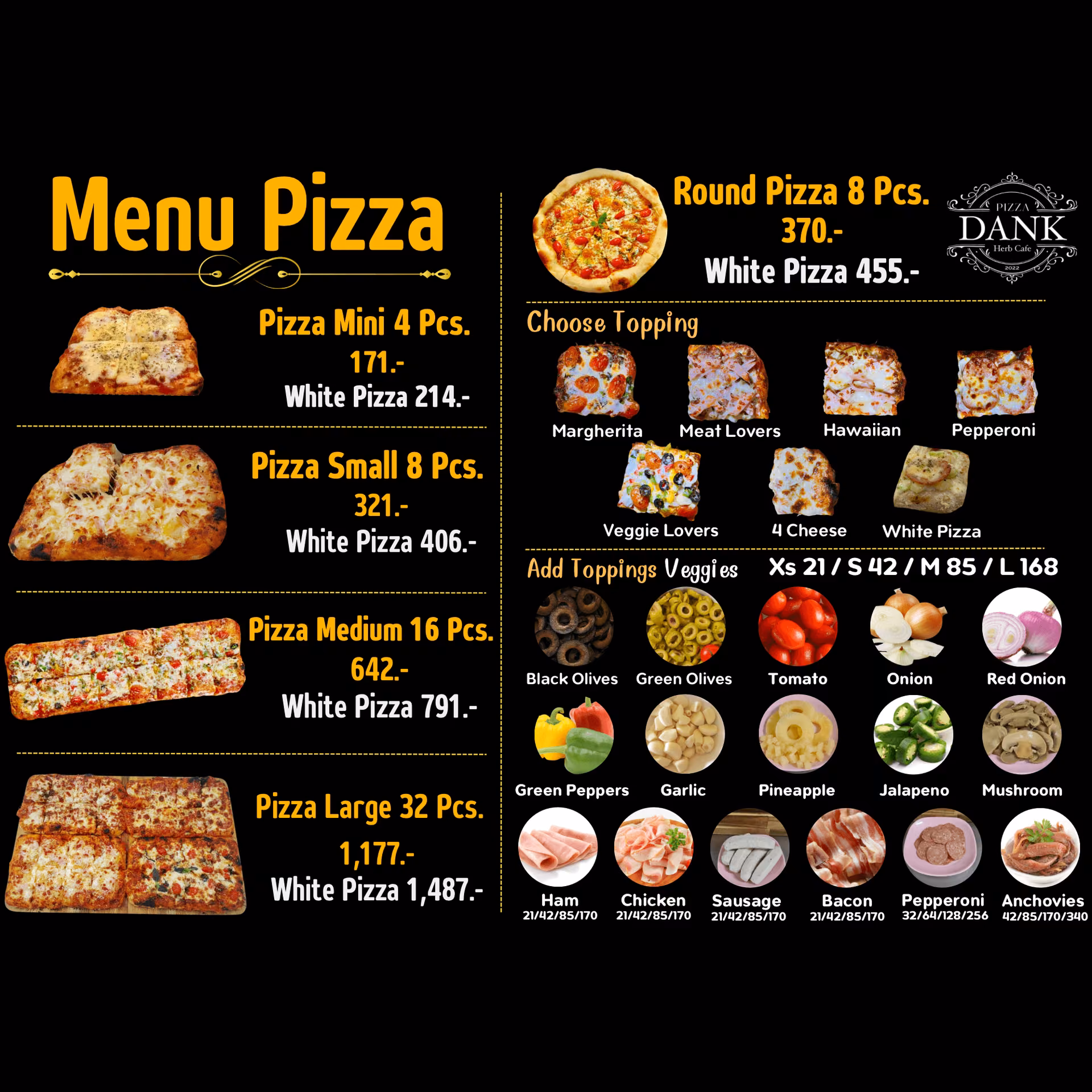 Cannabis Dispensary Dank Pizza, Taco in Pattaya logo