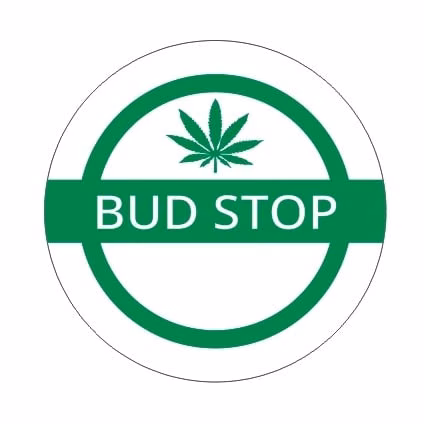 Chiang Mai में कैनबिस डिस्पेंसरी Budstop लोगो