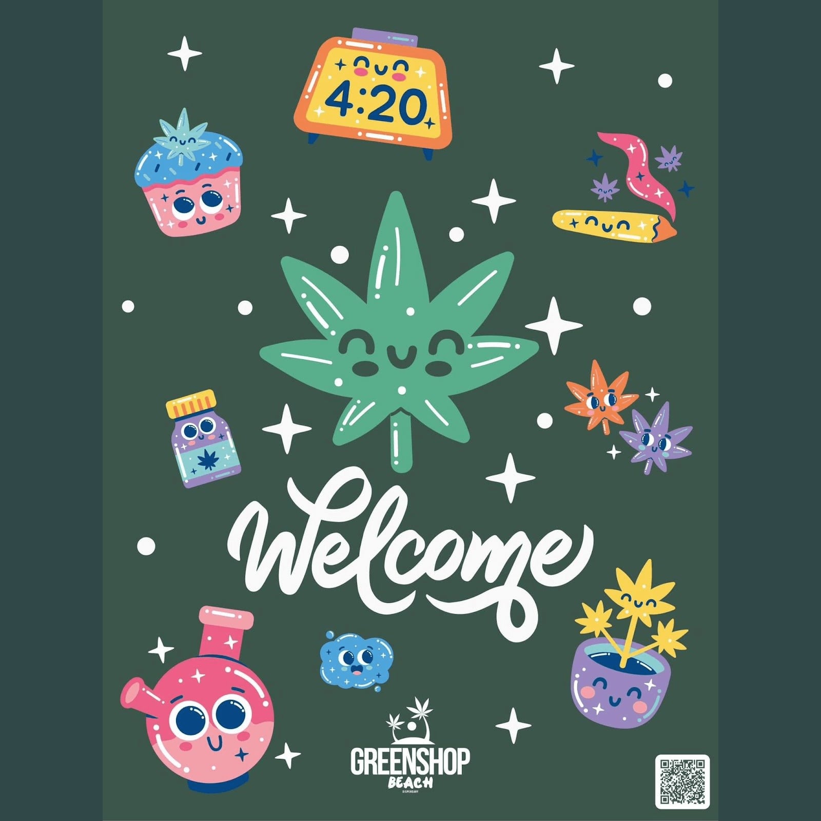 Cannabis Dispensary Greenshop Beach in Ko Samui logo