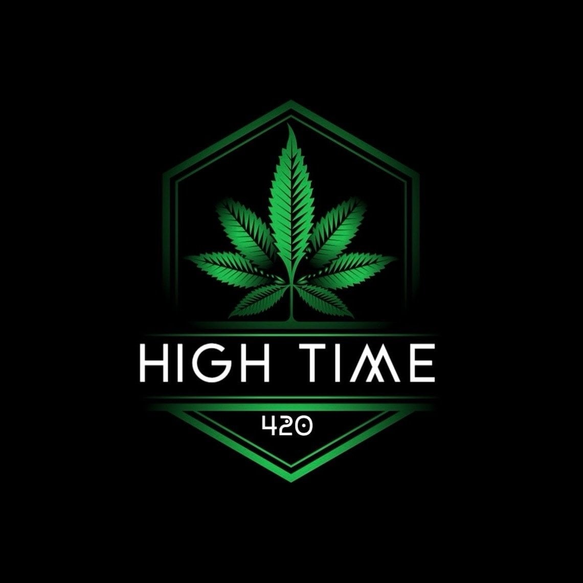 大麻店铺 High Time 标志