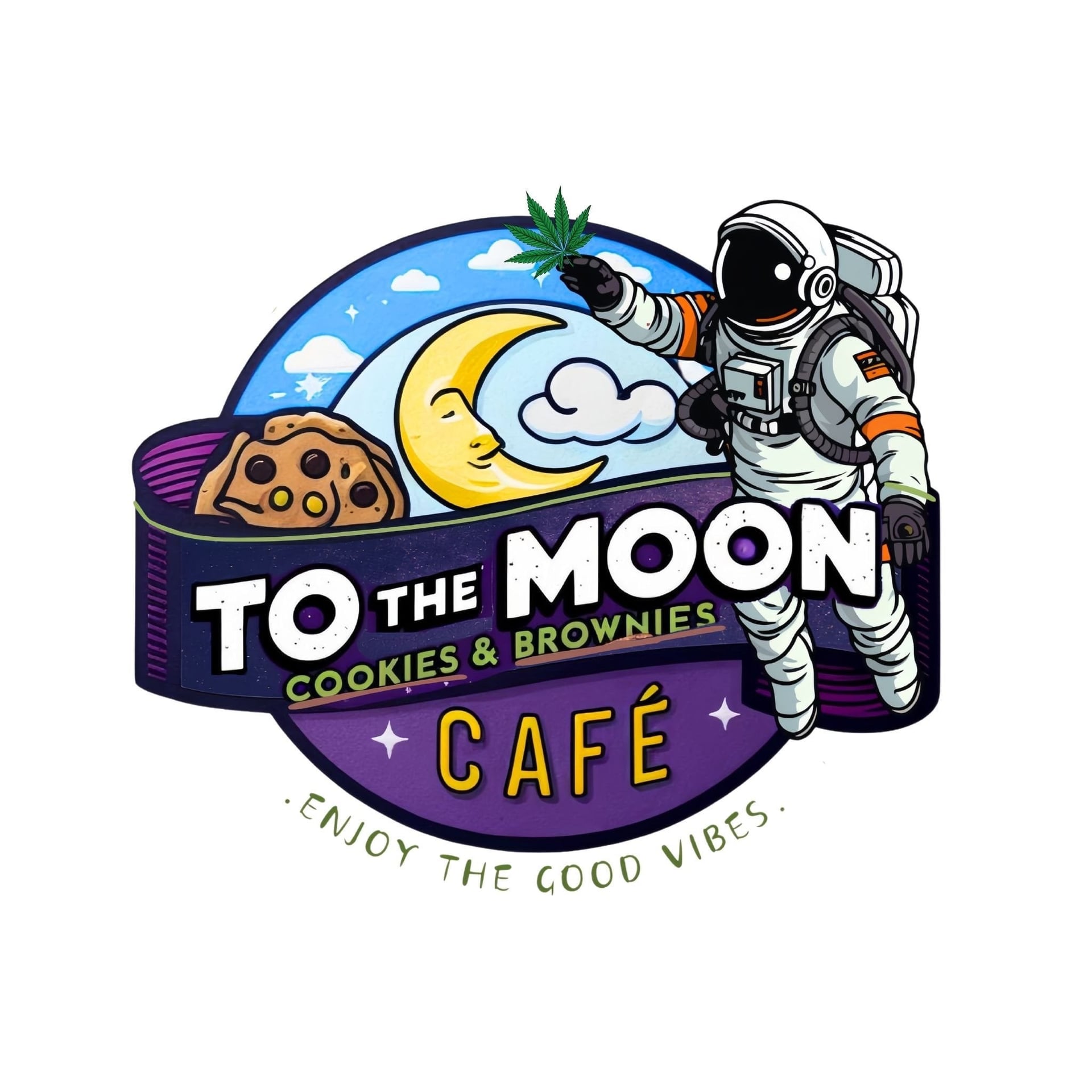 Bangkok의 대마초 매장 ToDaMoon Cafe Bang Phlat 로고