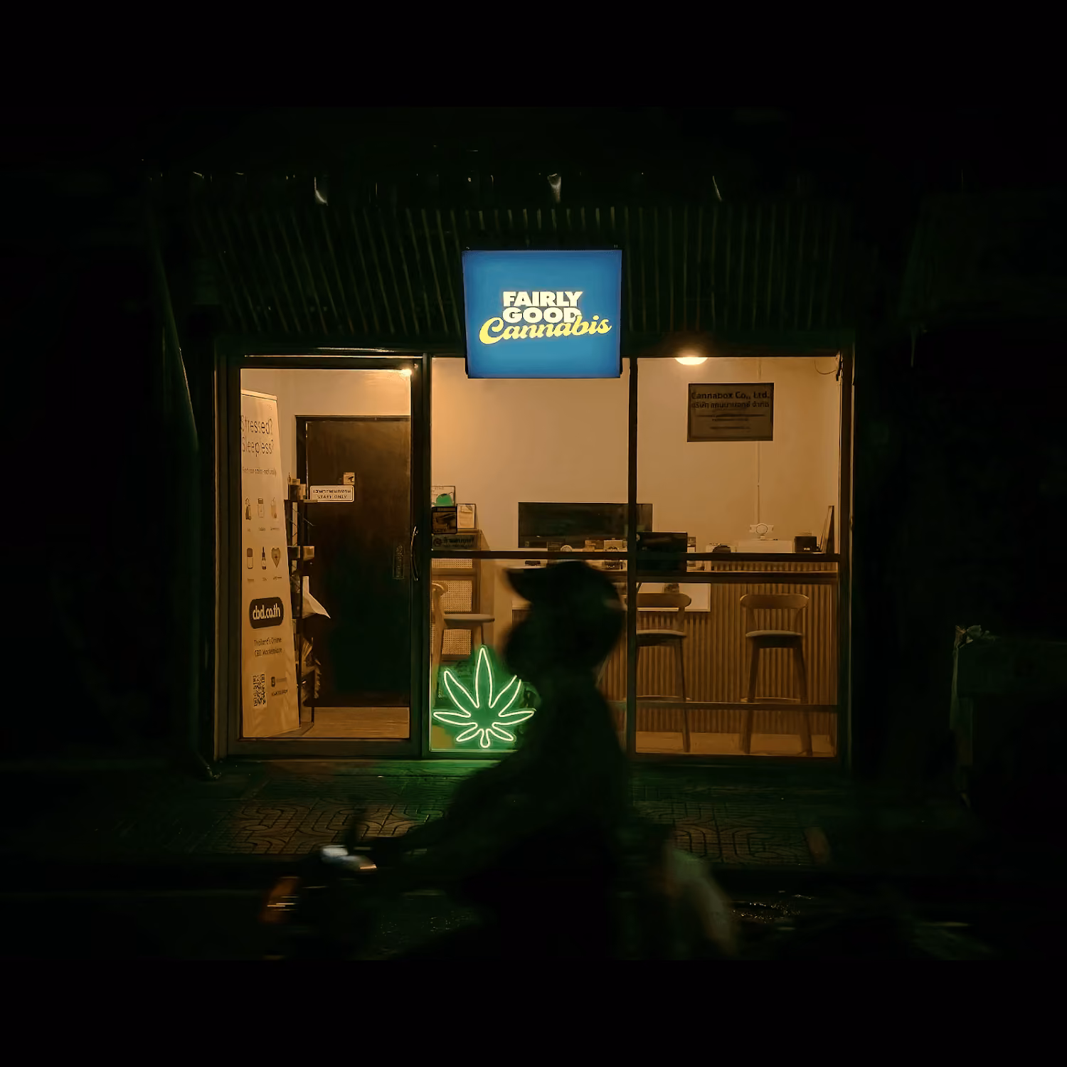 Kannabisz üzlet Fairly Good Cannabis logó