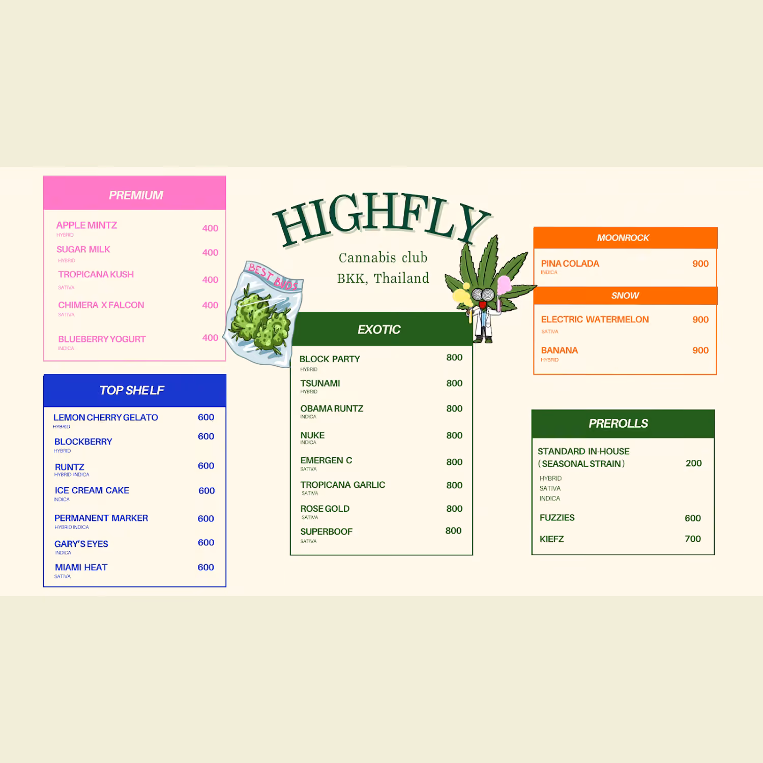 Dispensaire de cannabis Highfly Cannabis & Drinks à Bangkok logo